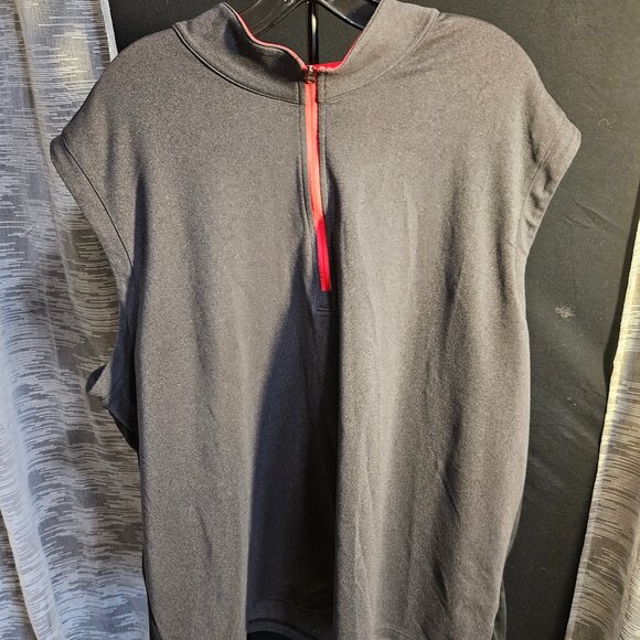 Adidas Golf ClimaCool 1/4 Zip Gray Heather Stretch Sleeveless Vest Men's 2XL - Picture 1 of 5